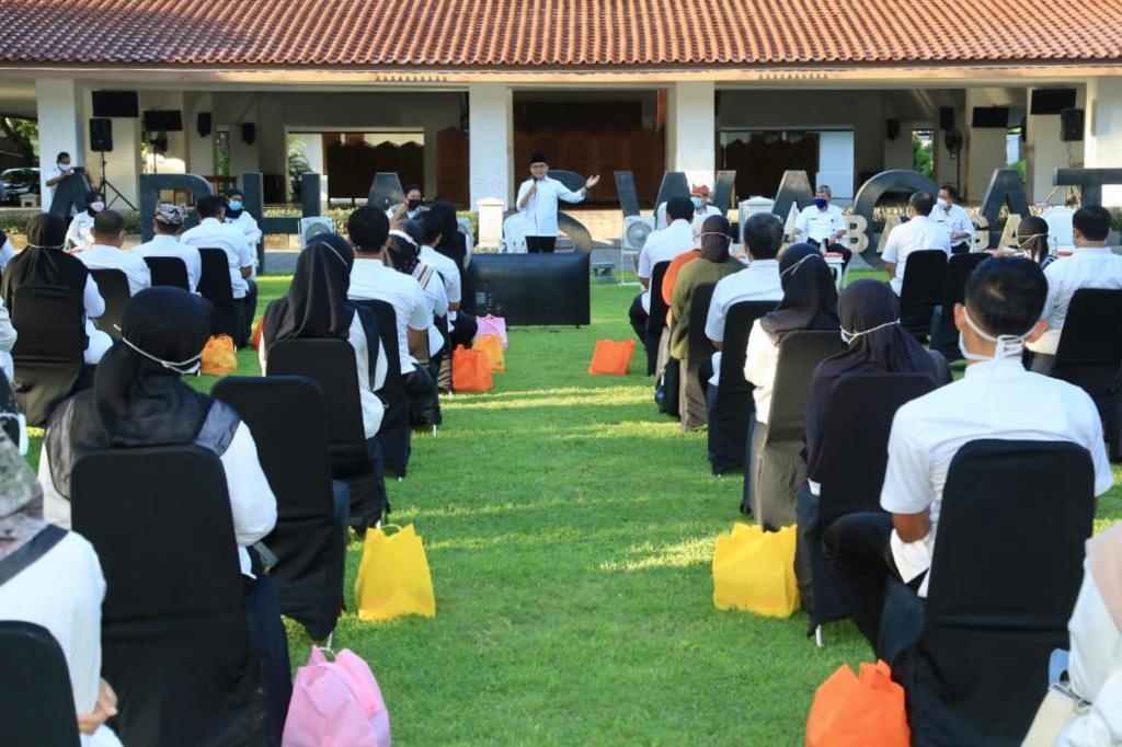 Kegiatan pertemuan kalangan tenaga medis dan tenaga kesehatan (nakes) yang telah berjuang melakukan penanganan covid 19. (Foto. Istimewa)