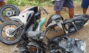 Kondisi kendaraan korban kecelakaan di Wongsorejo Banyuwangi. (Foto. Iptu ARDHI)
