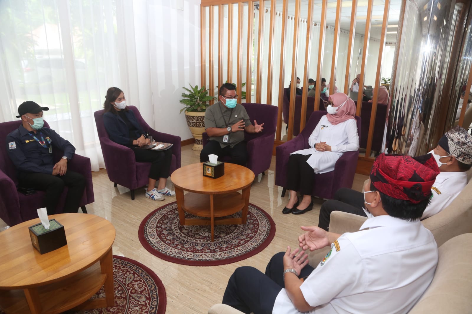 Balai Besar Teknik Kesehatan Lingkungan dan Pengendalian Penyakit (BLTKPP) Kementrian Kesehatan saat datang langsung ke Banyuwangi. (Foto. Fareh Hariyanto - RBT)