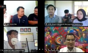 Peserta hadir secara virtual sebagai keynote speaker dalam pembukaan sesi Mentoring Jagoan Tani 2022. (Foto. Fareh Hariyanto - RBT)