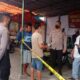 Pihak kepolisian melakukan olah tempat kejadian perkara di TKP. (Foto. Antara)
