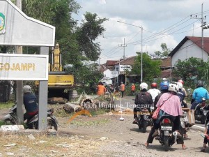 Proses penebangan pohon 